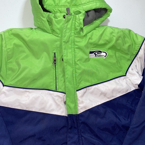 NFL Seattle Seahawks Winter Coat | Size Youth Large - Picture 2 of 13